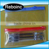 Clear PVC Pencil Packing Bag Plastic Zip Top Slider Zipper Pvc Pencil Bag for Kids Quality Choice thumbnail-3