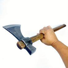 New Type High Carbon Steel Materials Multifunctional Axe With Inverted Longer Oak Wooden Handle thumbnail-5
