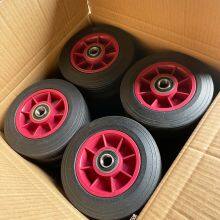 Solid Rubber Powder Wheel With Plastic Rim 6X2