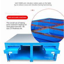 Heavy Gauge Steel Workbench With Lockable Drawers for Automotive Parts Storage Warehouses | Industrial Tool Storage Bench thumbnail-3
