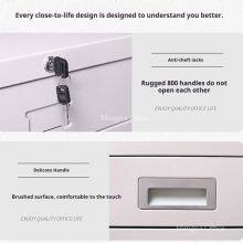 Heavy Duty 5 Drawer Flat File Cabinet for Houston Infrastructure Projects, Stackable Cold Rolled Steel Blueprint Storage With Lock, KD Design thumbnail-3