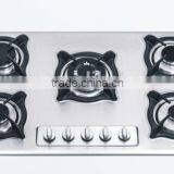 Five Burner Glass Top Built in Gas Stove