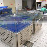 APEX supermarket custom make refrigerated large commercial fish tanks