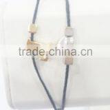 FASHION 2 TONE PLATE 2 ROWS LOVE HEART ADJUSTABLE BRACELET thumbnail-2