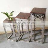 display antique square flower stand