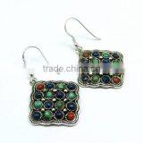 Memories Coral_Turquoise_Lapis 925 Sterling Silver Earring thumbnail-1