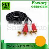 SLT 10ft Gold Plated 2Rca to 2Rca AV Audio Video Cable thumbnail-2