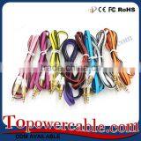 Factory Wholesale Price Long Thin 3.5mm Audio Auxiliary Car AUX Cables thumbnail-4
