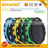 High Capacity 5000mAH Portable Solar Charger Power Bank Solar Energy Power Bank for Mobile Phones