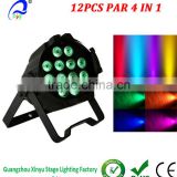 Stage Wash Light 12 LED PAR Can Stage Lighting RGBW Disco Party Lighting Projector