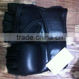 Custom black mma gloves