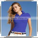 Plain Dry Fit Polo Shirt Design for Women Polyester/ Spandex Polo-shirt thumbnail-1