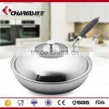 Charms Kitchen Stainless Steel Triply Mini Wok thumbnail-1