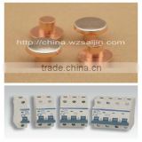 ISO ROHS approved manufacture AgNi90/10 bimetal rivet massif plat silver Contacts size 3mm for Miniatur Circuit Breakers