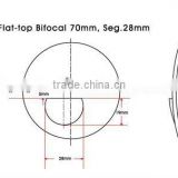 1.49 cr39 flat top bifocal lens (CE)