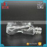 Fancy Design Woman Body Shaped Clear Lotion Glass Bottle With Aluminum Cap thumbnail-5