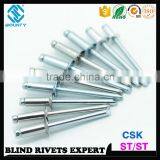 DIN 7337 STEEL RIVET BODY STEEL MANDREL CSK HEAD ST/ST RIVETS thumbnail-4