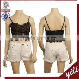 2016 Latest Women's Blank Tops T-shirt Underwear Spaghetti Lace Bra Vest thumbnail-1