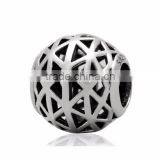 Genuine 925 Sterling Silver Hollow European Bead Charm thumbnail-1