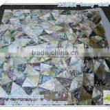 Triangle Abalone Paua & Yellow Lip Mixed Shell Mosaic Tiles (EMHP-004)