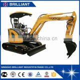 Chinese Cheap Mini 2.5ton/3 Ton Zero Tail Excavator For Sale Price (YC25SR)