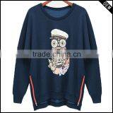 Fashion Unique Zipper Custom 100% Cotton CrewneckS Weatershirt Hot Sale in Europe And America