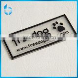 Soft pvc rubber military patch label customized silicone plastic label
