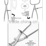 Periarticular reduction forceps ,streight, 38cm, pointed ball tip, orthopaedic instruments, surgical instruments