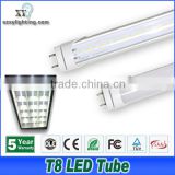 4ft UL 6500k Clear Cover Two Side Power 18W Led T8 Tube