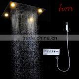 Luxury 2016 Led Shower Sets Rainfall Shower Waterfall Stainless Steel Bathroom Accessories Recessed Ceiling Square Showers Kits thumbnail-4