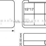 10 Color Empty Retangular Cosmetic Display Eyeshadow Palette Case thumbnail-2