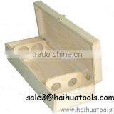 Solid WOOD Wine Box NEW DESIGN for 2 Bottles