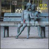 A Large Outdoor Theme Park Square Figure Bronze European Landscape Sculpture thumbnail-5