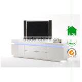 TV-2335 Modern Wooden White TV Stands With LED Lights thumbnail-1
