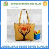 Wholesale Custom Trendy Ladies Yellow Shopping Canvas Folding Chair Bag