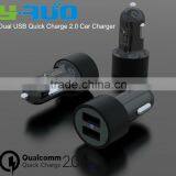 Dual QC 2.0 Ports Quick Charge QC 2.0 Car Charger With Output 5V 2.4A 9V 2A 12V 2A thumbnail-2