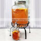 Mason Jar Drinking Dispenser Set, Mixed Color Mason Jar Dispenser thumbnail-2