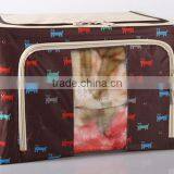 Polyester Home Usage Clothes Storage Bag With Steel