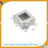 Small White Cardboard Clear Top Gift Boxes thumbnail-2