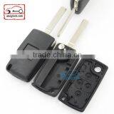 High Quatity Citroen Romote Flip Key Shell 4 Button VA2 Blank NO Battery Place 0523 Citroen Key Cover