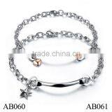 Cheap Wholesale Make Your Own Fashion Men's Stainless Steel Bracelet For Couples thumbnail-3