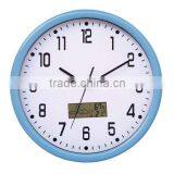Round LCD Clocks Weather Station Wall Clock With Temperature YZ-7263D