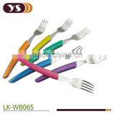6pcs Plastic Handle Steak Fork Set thumbnail-3