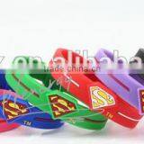 Fashion Rubber Superman Silicon Bracelet