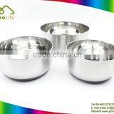 Kitchenware 3 Pcs Stainless Steel Bowl Set With Silicone Botton Mixing Bowl thumbnail-2