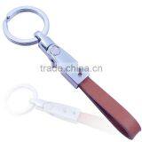 Fashion Metal Genuine Embossed Leather Keychain thumbnail-1