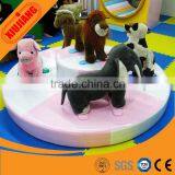 Indoor Play Fort Equipment Plastic Animal Carousel thumbnail-5