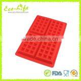 Silicone Waffle Cookie Mold Breakfast Cake Biscuit Baking Pan Kitchen Bakeware thumbnail-5