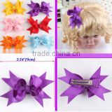new design flower hair clip swallow tail,baby girl butterfly multi-color clip