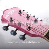 Colorful 40 Inch Beginner Cut-away Acoustic Guitar CARAVAN MUSIC HS4018 thumbnail-2